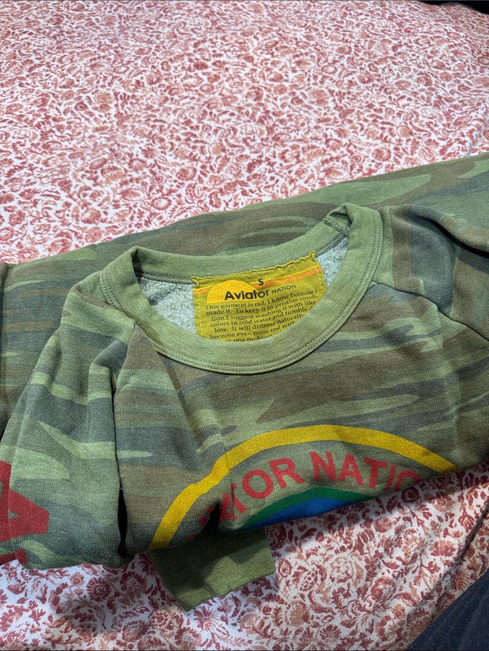 Aviator nation logo camo crewneck - Picture 4 of 4
